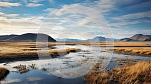 Desert Landscape In Fjordland: A Poetic Reflection Of Rural China