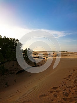Desert landscape of Lompoul