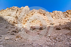Desert landscape of Ein Gedi. photo