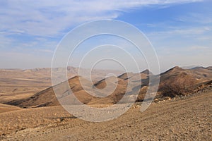 Desert landscape near David Gargi monastery, Georgia