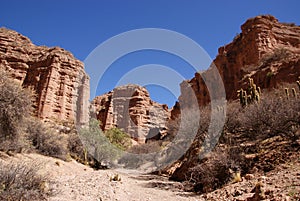 Desert landscape near Tupiza, Bolivia photo