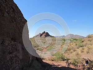 Desert landscape seen from Papago Park in Arizona