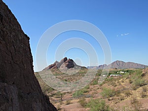 Desert landscape seen from Papago Park in Arizona