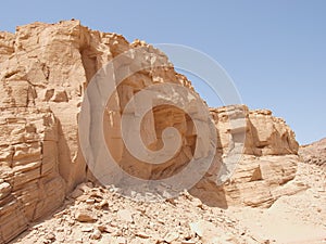 Desert landscape of Sinai Peninsula