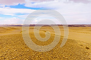 Desert landscape in the Uvda valley