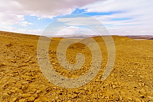 Desert landscape in the Uvda valley