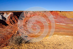 Desert landscape west of Brisbane in outback Queensland, Australia.