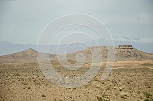 Desert landscapes in Morocco, desolate lands with paths that lead to remote and unexplored corners