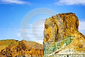 Limestone rock formations near Ogden Utah photo