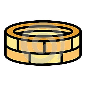 Desert mell icon vector flat