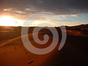 Desert at Merzouga, Morocco