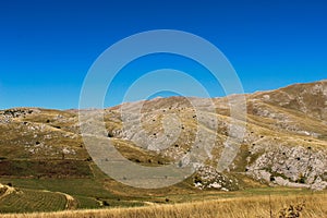 Desert mountain landscape on the mountain Bjelasnica. Bjelasnica Mountain photo