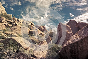 Desert mountain landscape near Phoenix,Scottsdale,AZ
