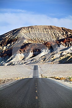 Desert mountain road - death valley CA