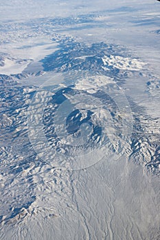 Desert Mountains of Nevada supposedly from airplane