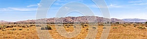 Desert mountains panorama view in a nice day