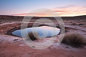 Desert Oasis at Blue Hour photo