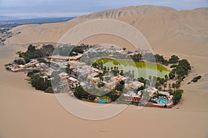 Desert oasis in Peru