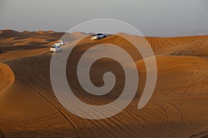 desert offroad tour at sunset