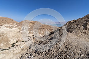 Desert overlooking the Dead Sea in Israel