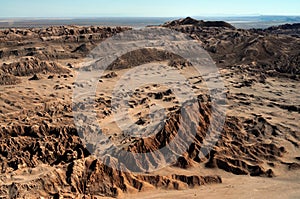 Desert panorama in Atacama Chile