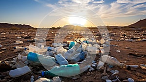 Desert plastic pollution environment