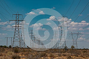 Desert Power Line Stanchions 1