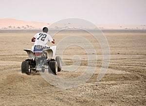 Desert quad riding