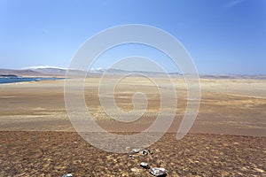 Desert - Reserva National de Paracas national park in Ica Peru, South America photo