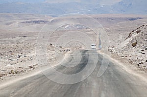Desert road on Atacama, Chile