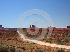 Desert road in Utah