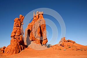 Desert Rock Formations in Monument Valley Arizona