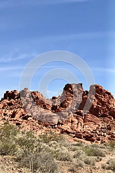 Desert Rock Formations, Valley of Fire State Park, Nevada, USA