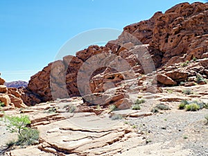 Desert Rock Formations, Valley of Fire State Park, Nevada, USA