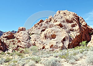 Desert Rock Formations, Valley of Fire State Park, Nevada, USA
