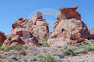 Desert Rock Formations, Valley of Fire State Park, Nevada, USA