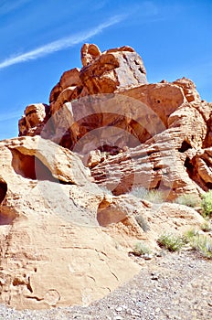 Desert Rock Formations, Valley of Fire State Park, Nevada, USA