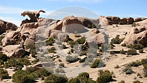 Desert rocks in Bolivian Altiplano, South America.