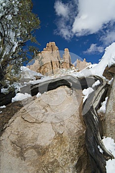 Desert Rocks and Snow