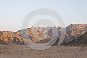 Desert rocky hills in Hurghada