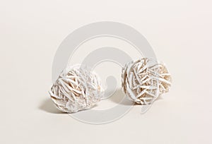 Desert Rose Crystal Specimens on Light Colored Background