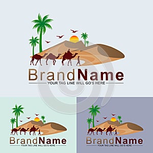 Desert safari beautiful logo design