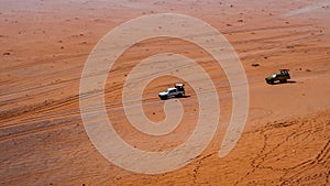 Desert safari. Pick up, used for daily trips in the Wadi Rum desert, Jordan