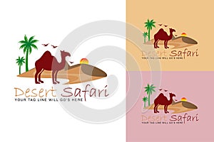 DESERT SAFARI VECTOR ICON LOGO