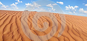 Desert sand dune landscape background in Jordan