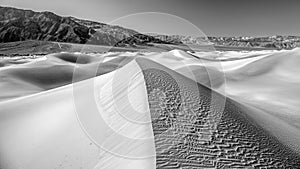 Desert Sand dunes in Black and White no1