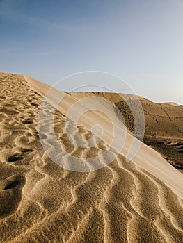 Desert sand dunes, Maspalomas