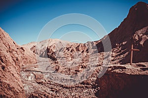 Desert sand, rocks and details in Atacama, Chile