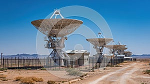 desert satellite array antennas sky