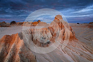 Desert sculpted rocks in the outback
